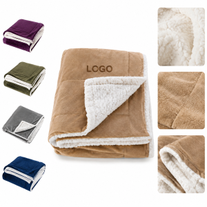 Premium Dual-Layer Faux Sheepskin Fleece Throw